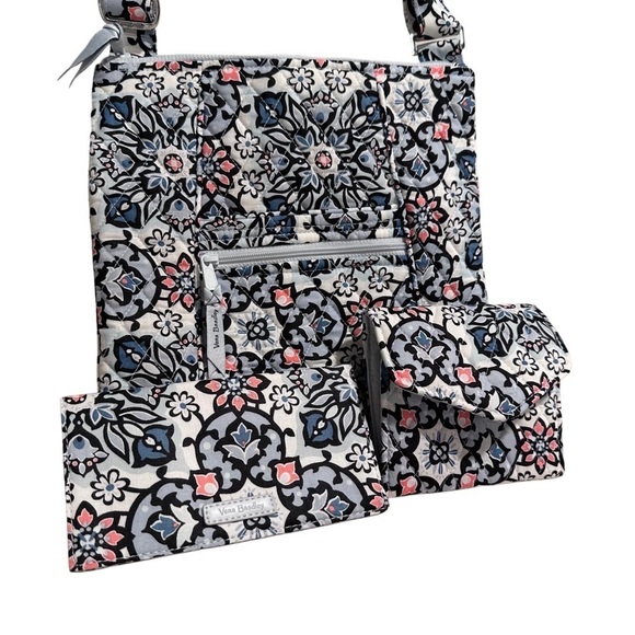 Vera Bradley Lisbon Medallion Hipster, Trifold Wallet, & Checkbook Cover Set - Picture 13 of 13